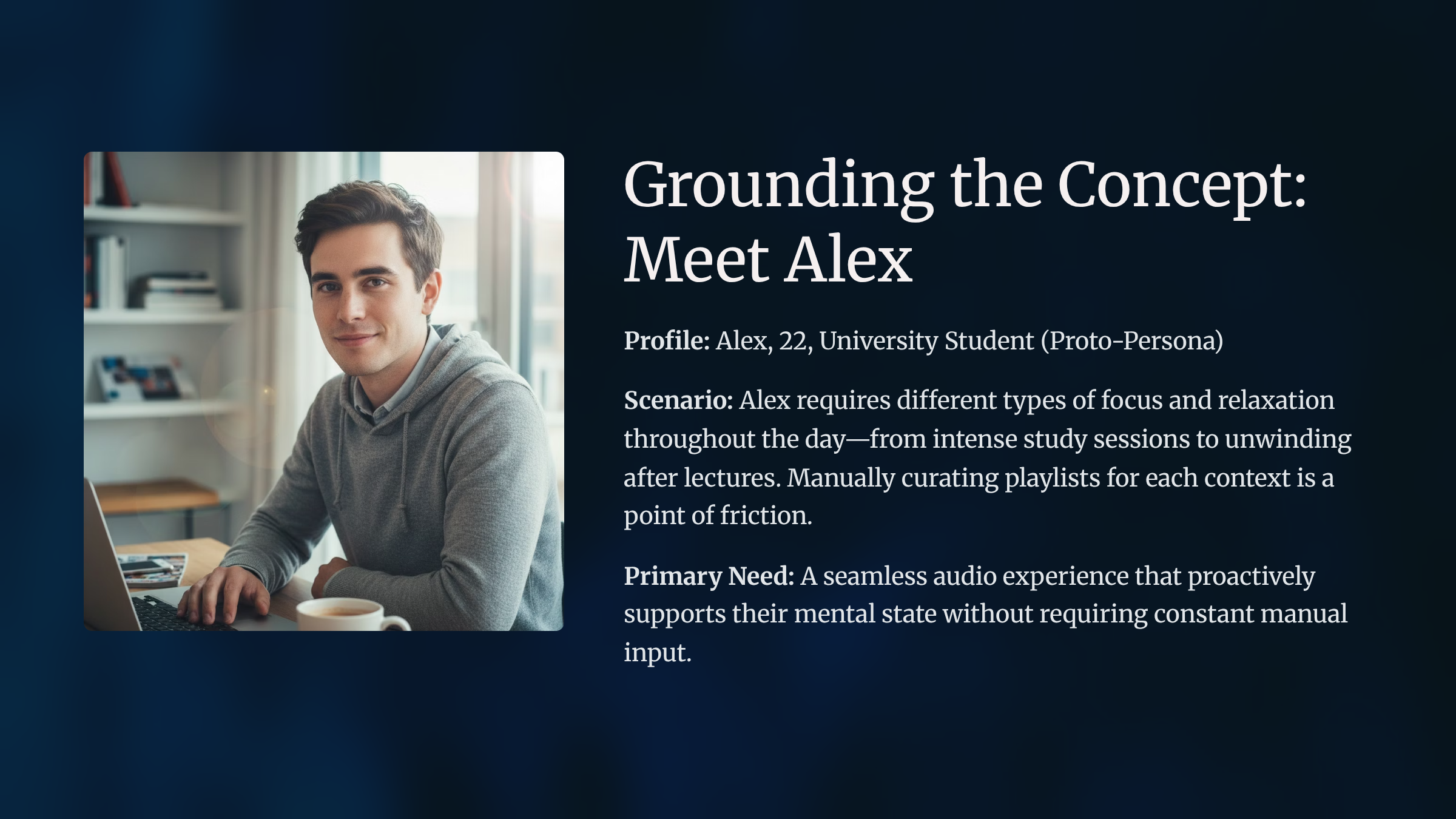 Alex — Proto-Persona